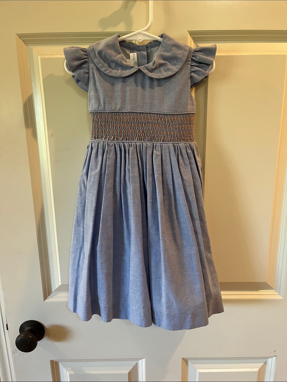 NWOT Hug Me First Classic Blue Hand-Smocked Dress with Petticoat – Size 2T
